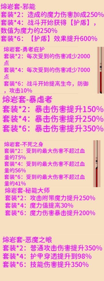 【黑狗·黑曜石-岩浆】装备极其详解