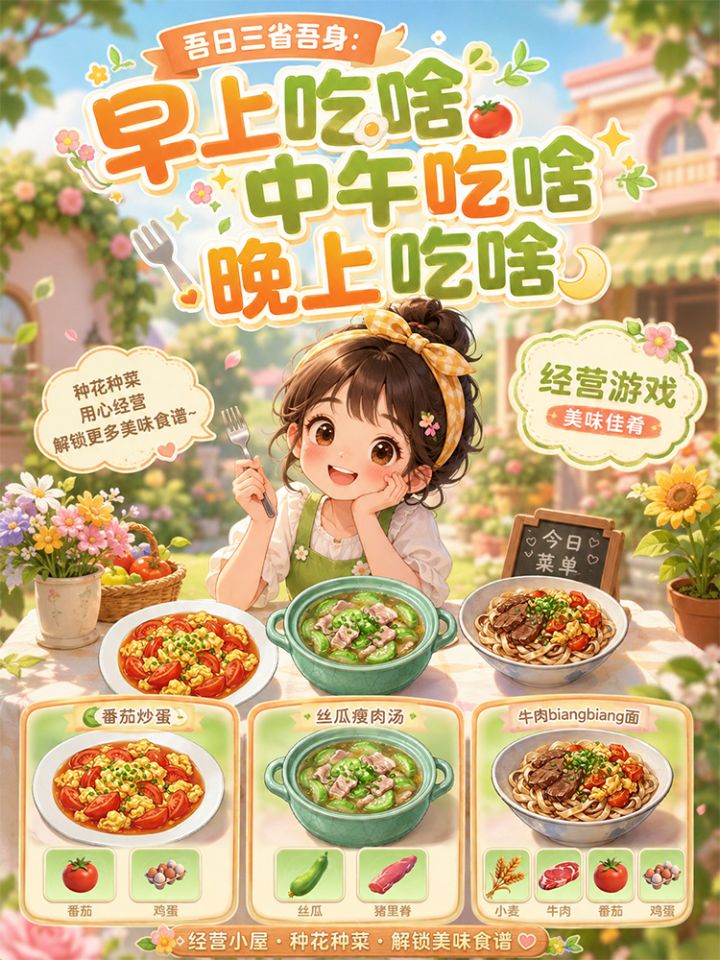吾日三省吾身:早上吃啥中午吃啥晚上吃啥截图