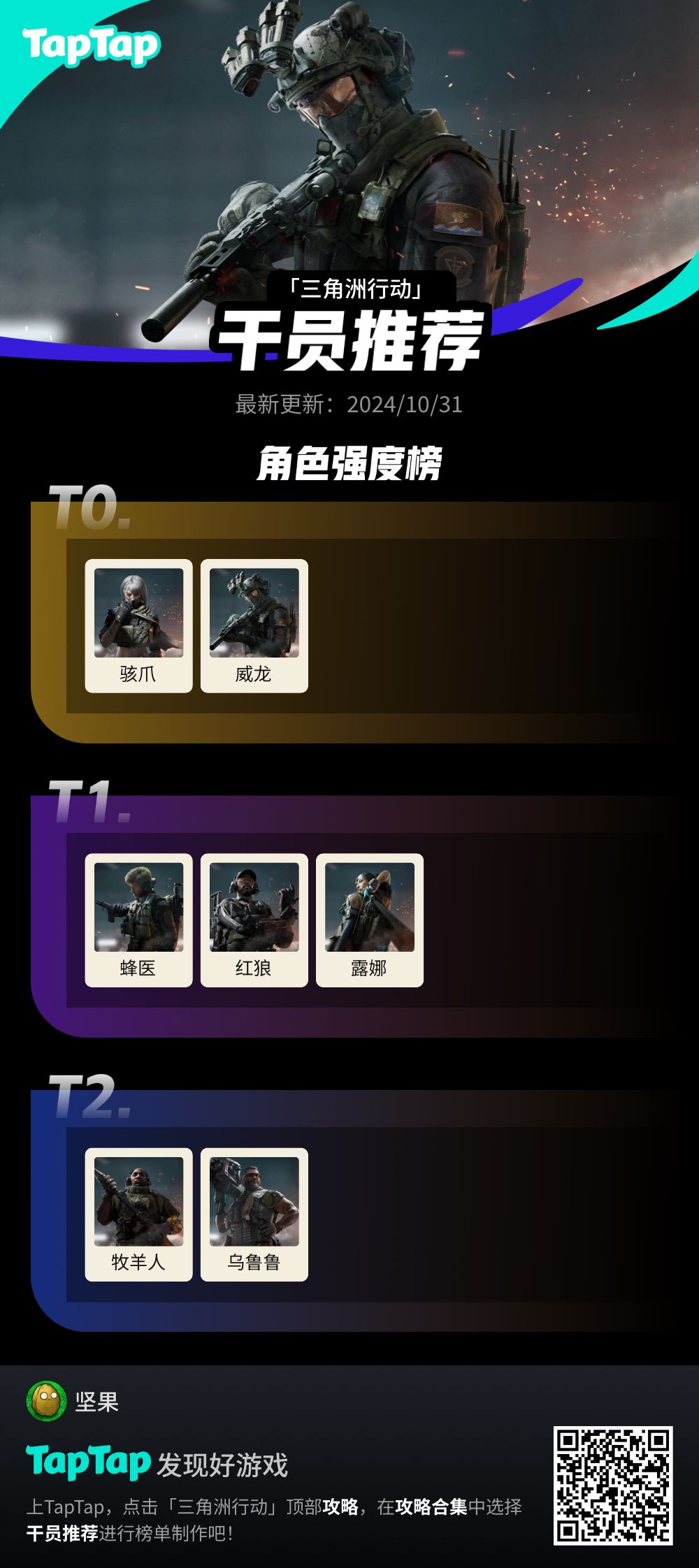 #三角洲行动干员推荐截图