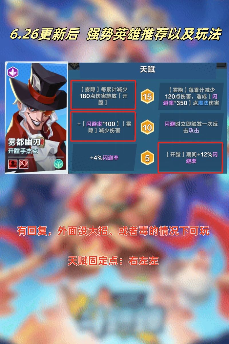 6.26号更新后 强势英雄推荐 3
