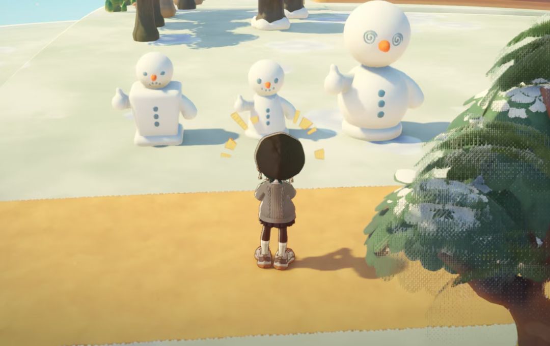一连三天堆出的都是大拇哥雪人 2
