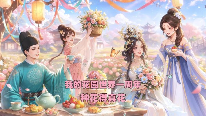 花园周年庆开启,种花得真花,你的花园填满了吗?截图