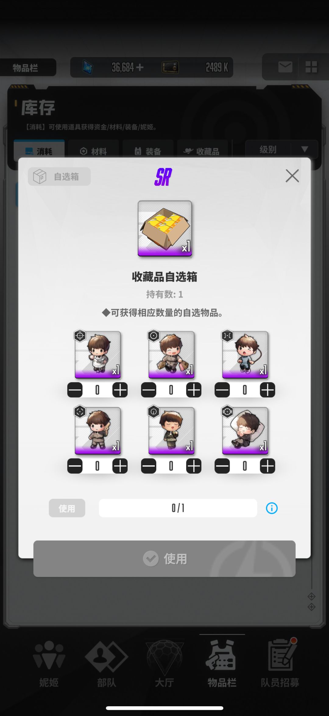 SR自选收藏品选哪个? 1