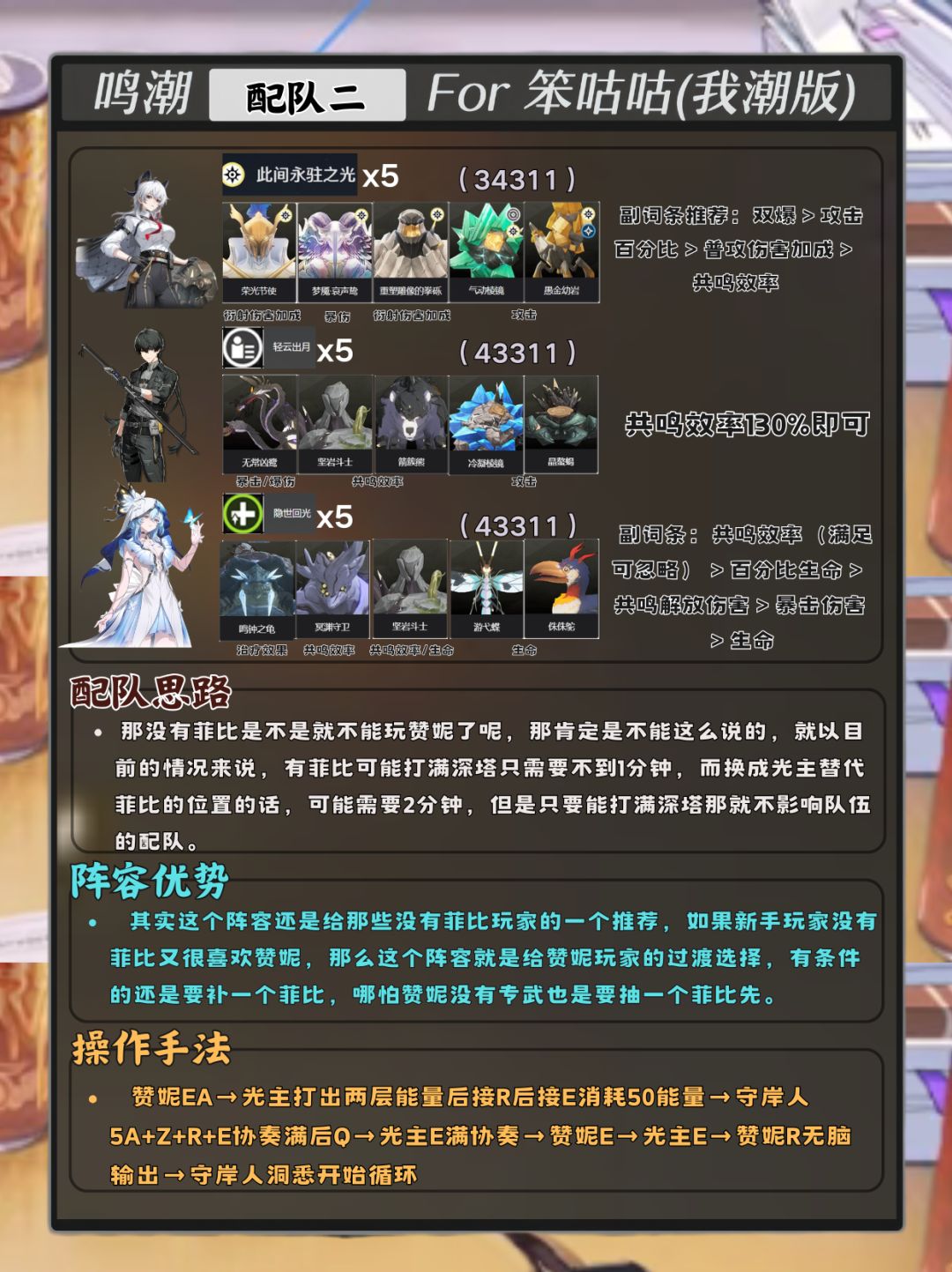 鸣潮｜2.3版本赞妮配队攻略 3