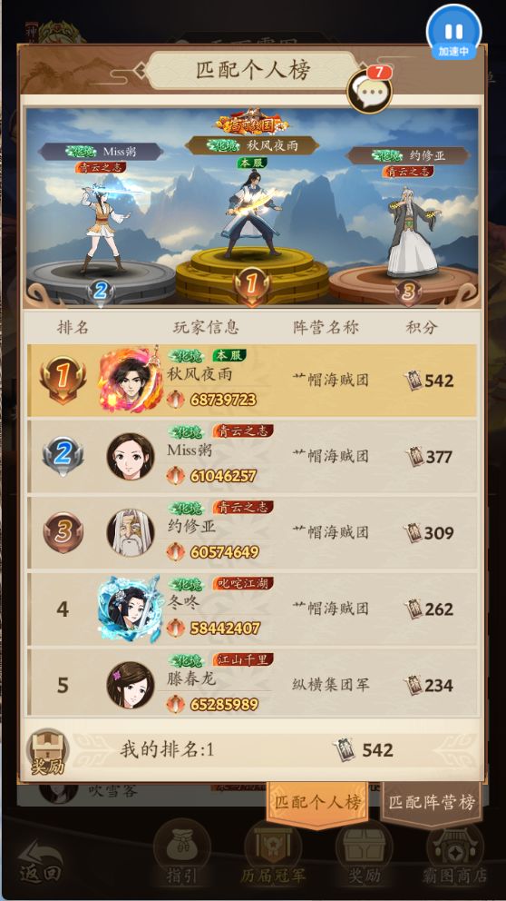 纪念一下,进入百人斩名人堂成员截图
