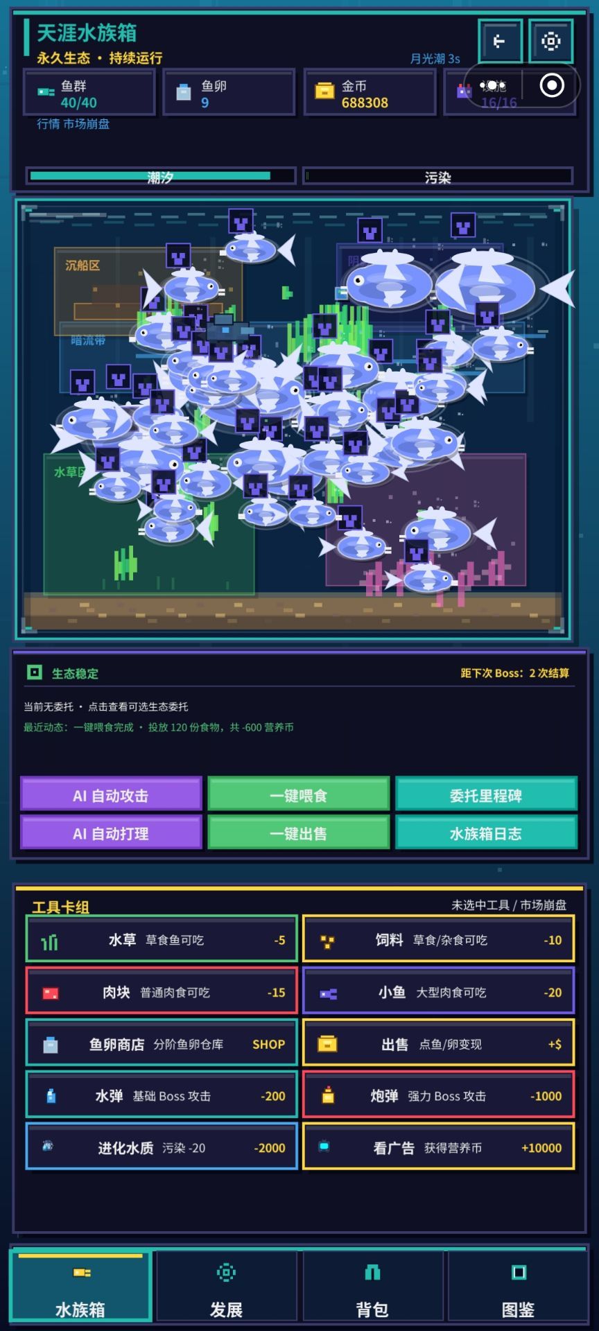 如果鱼缸里都养一种鱼，会不会很好看～ 2
