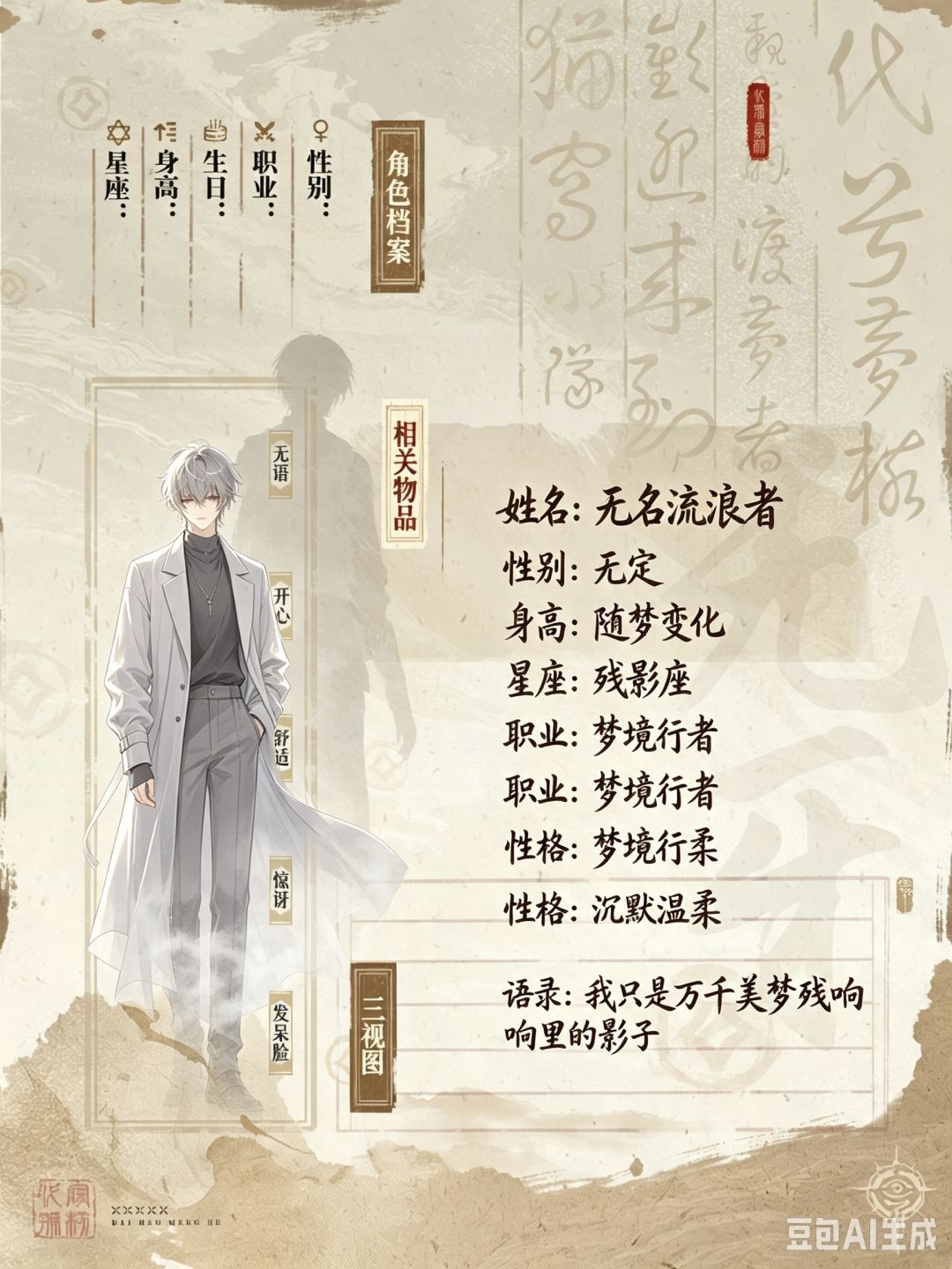 【渡梦档案馆】 1