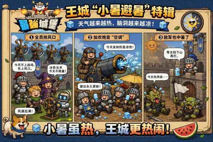 【最强城堡】小暑消夏小剧场 | 城堡居民的“降温奇想”截图