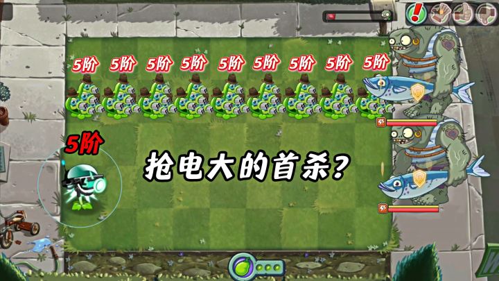 当远程植物种植一排,谁能抢到一株电大的首杀呢?截图