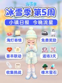 2月28日 冰雪季第5周 海灯寄情 奖励 喂企鹅 情人节 收集