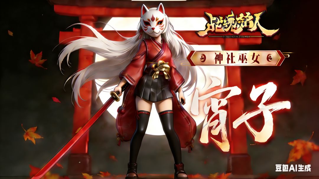 让豆包做了霄子拔刀形态立绘 2