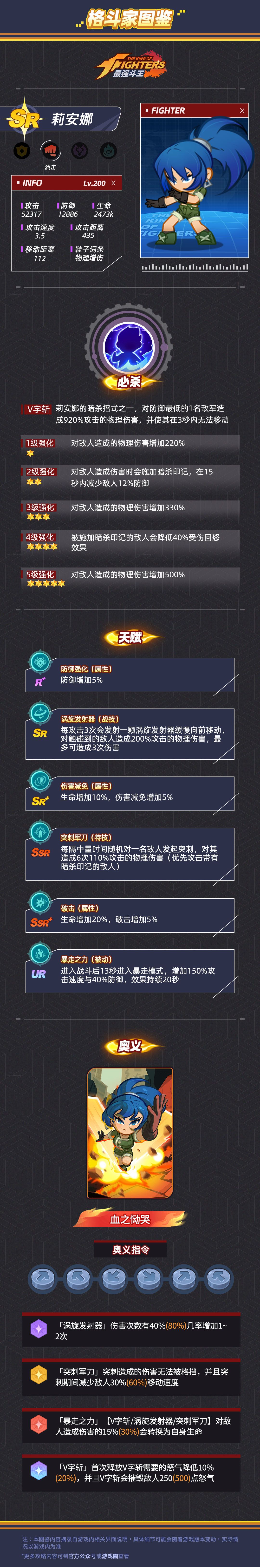 格斗家图鉴|烈击-SR-莉安娜 1