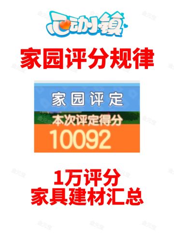 家园评分规律，1万评分家具建材汇总