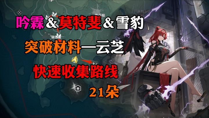 【鸣潮】吟霖＆莫特斐＆凌阳突破材料，快速采集路线截图