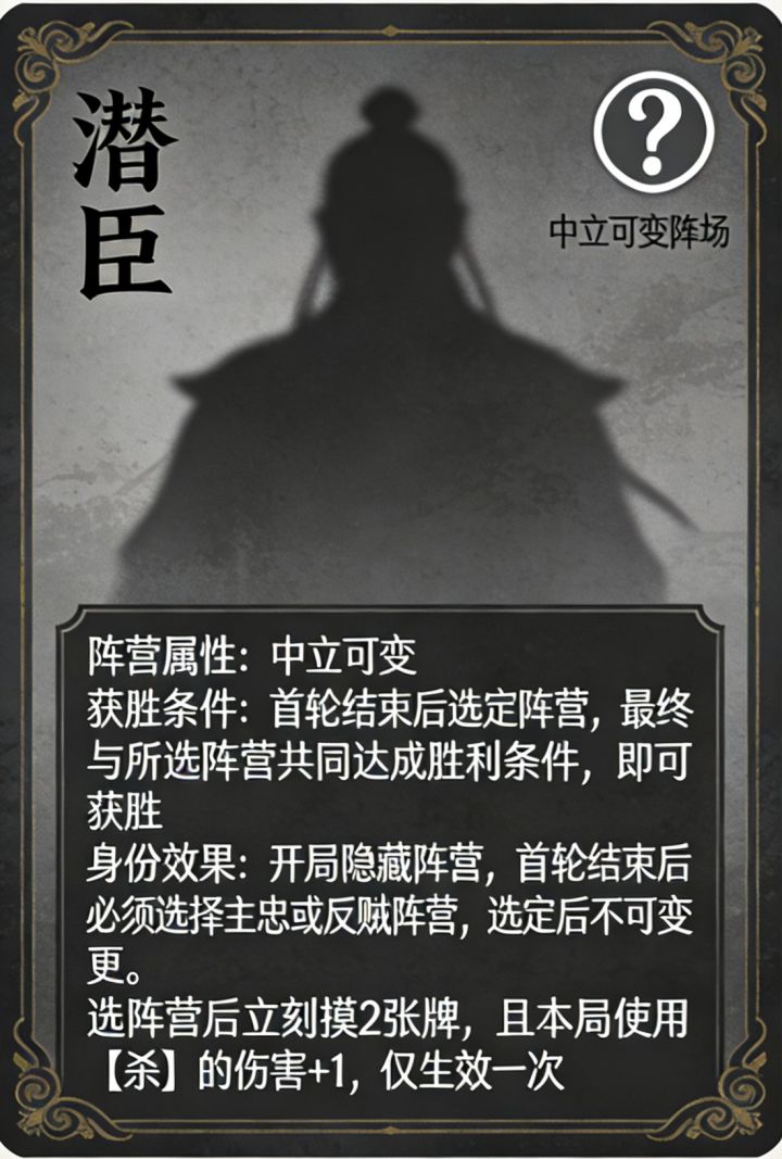 我也要设计一个身份,来看看!截图