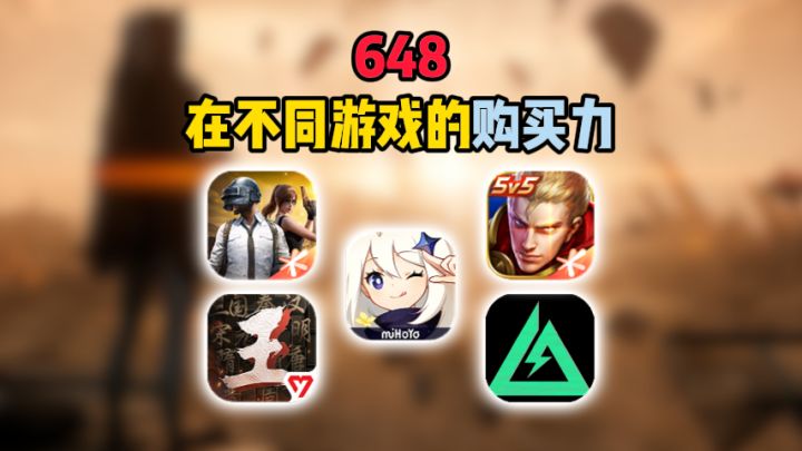 648在不同游戏的购买力截图