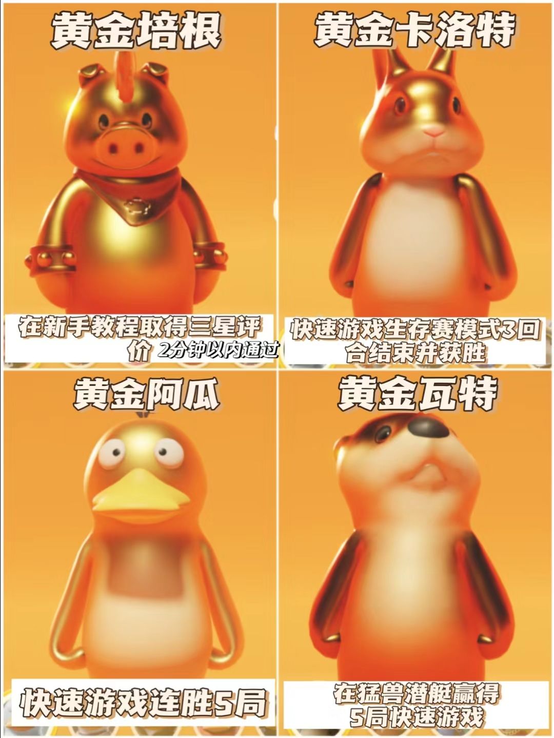 全部免费❗️猛兽派对成就皮肤获取途径整理❗️ 2