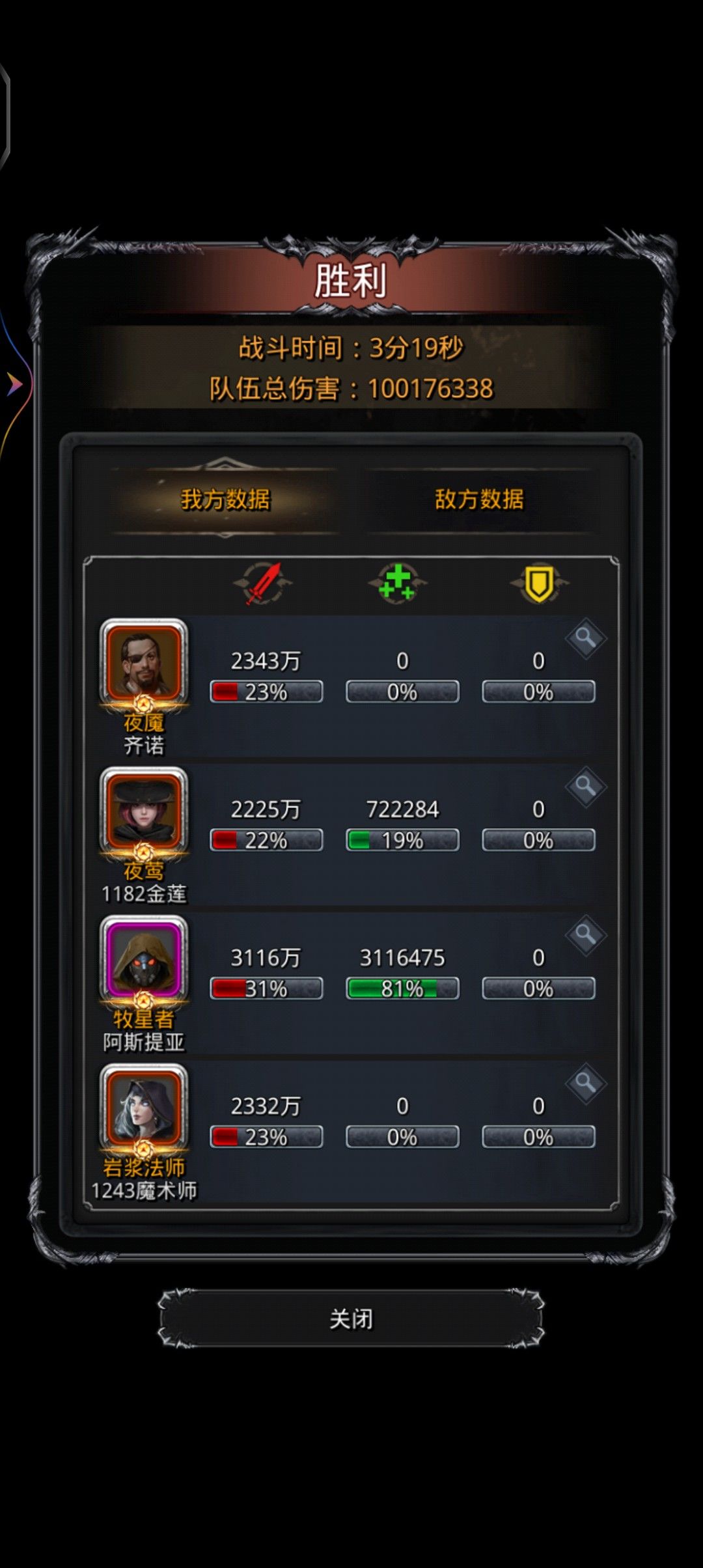 战测破亿,纪念。 2
