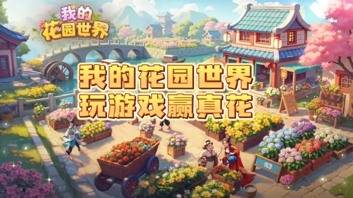 🌸玩游戏赢真花!🌹谁还没个开花店的梦想!🌷无痛种花!截图