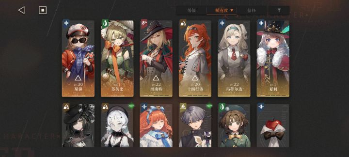 回坑，求配队截图