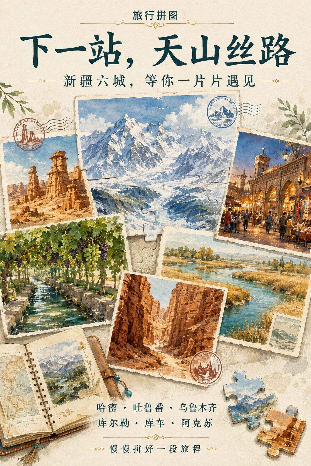 下一站,天山丝路|《旅行拼图》新疆六城更新 1