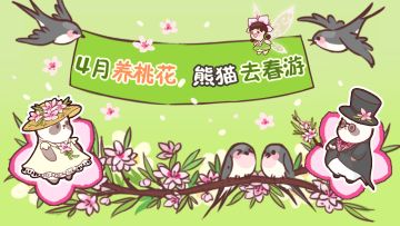 4月养桃花，熊猫去春游