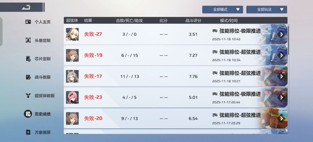 孩子们放弃了,五连跪让我超弦一百分归零了 3