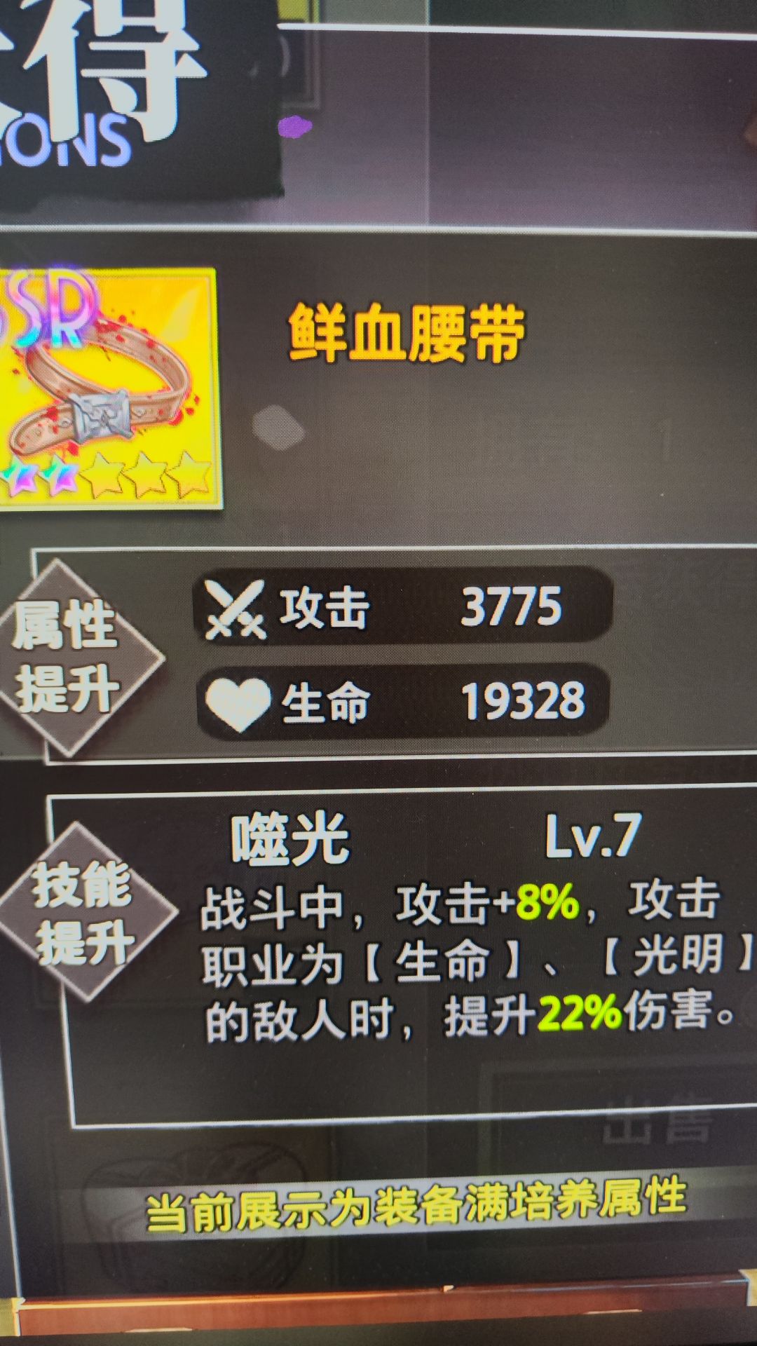 这年头还有光明属性? 1