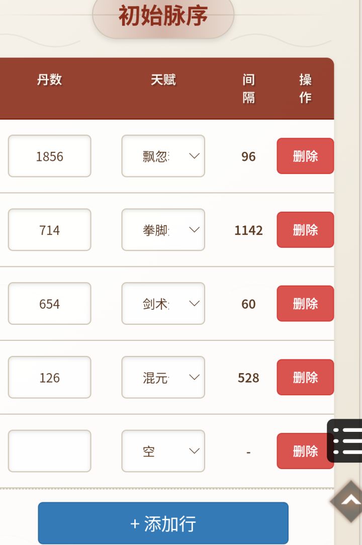 有没有大佬帮忙看一下完美4紫需要多少丹。我现在有2200+丹,第二个拳脚无限置换5次能出顶天,第3个剑术冲突置换出金仙。三紫搞完好像还剩个六七百丹,后面混元收尾丹不够洗不出来了,我想问下后面大概还需要多少丹,不多的话就氪点洗了算了,不然下次更新脉序不知道是啥样了截图