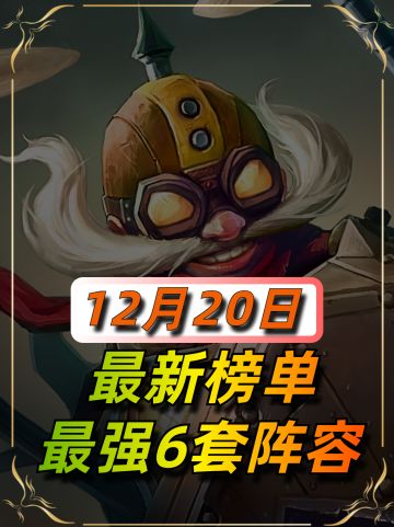 12月20日最强阵容榜单