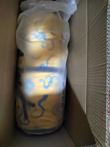收到啦！金画轴抱枕！