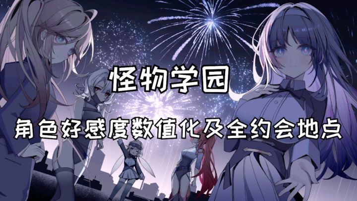 【怪物学园】角色好感度数值化及全约会地点一览截图
