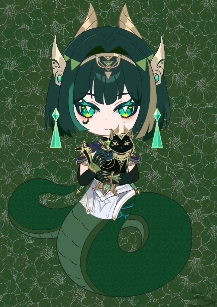 「奈芙尔」绘画+Q版蛇尾奈芙尔 1