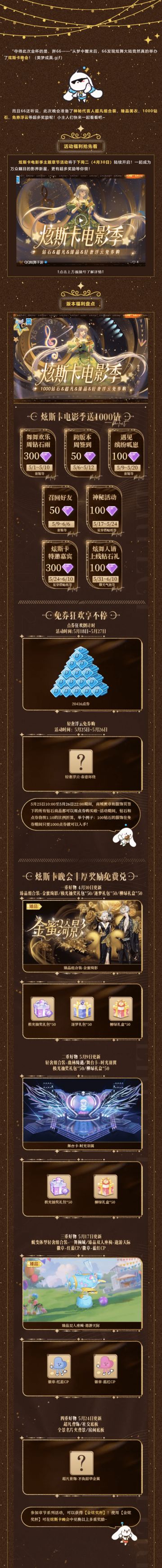 【10万人正在观看】DNA动了！超凡&臻品&1000钻石&免券浮云全来了