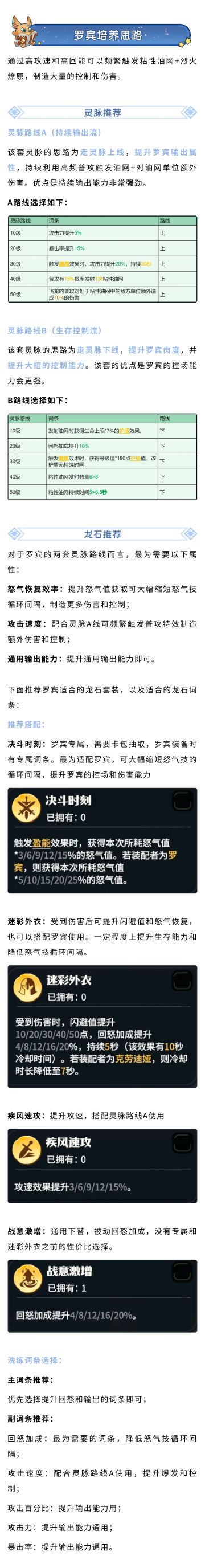 英雄攻略丨手把手教你玩懂飞龙情报官「罗宾」！