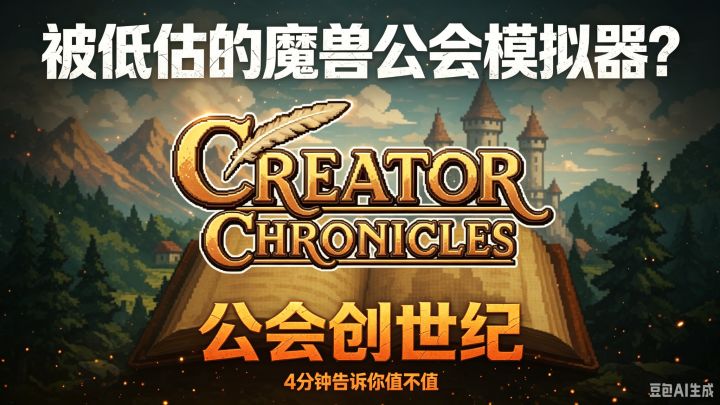 号称魔兽公会模拟器的新游戏,4分钟深度测评告诉你值不值得买截图