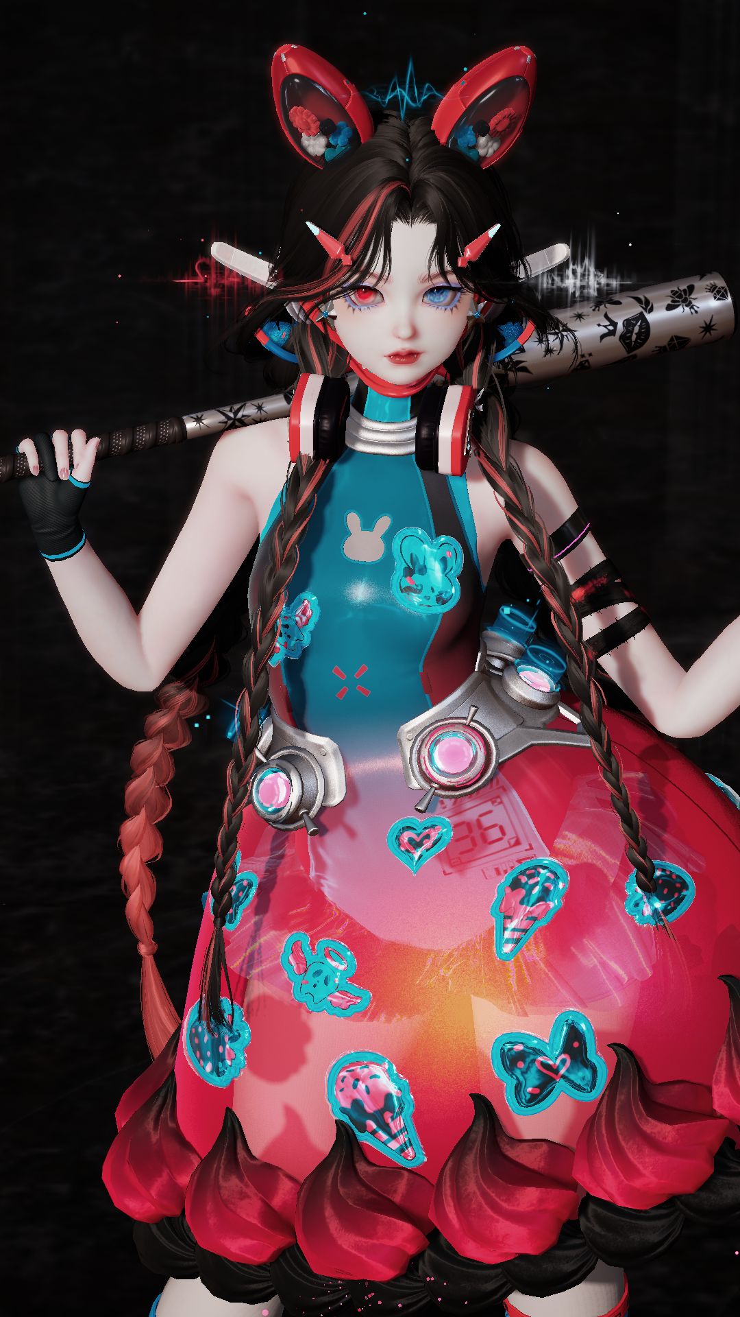 完全黑莓蓝莓草莓小蛋糕(?) 1