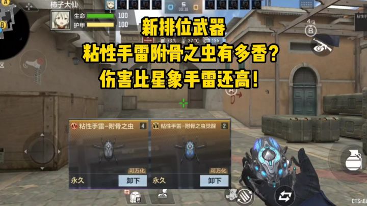 新排位武器粘性手雷附骨之虫有多香?伤害比星象手雷还高!截图