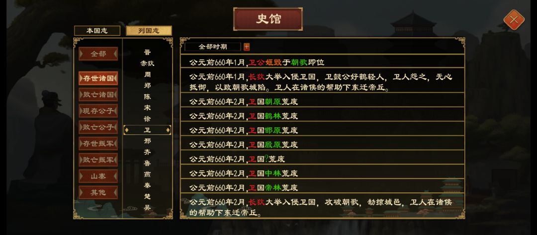 长狄入侵 存邢救卫 1
