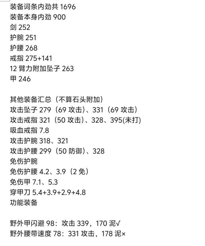 装备是算差还是很差？[表情_捂脸哭][表情_捂脸哭][表情_捂脸哭]
具体数值要把括号里的数值加进装备数值里截图