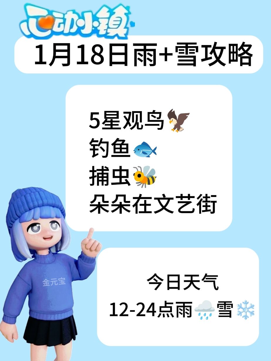 1月18日雨+雪攻略截图