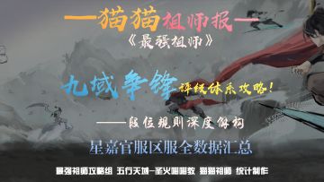 【猫猫祖师报】九域争锋——评级系统攻略及星嘉官服系列数据