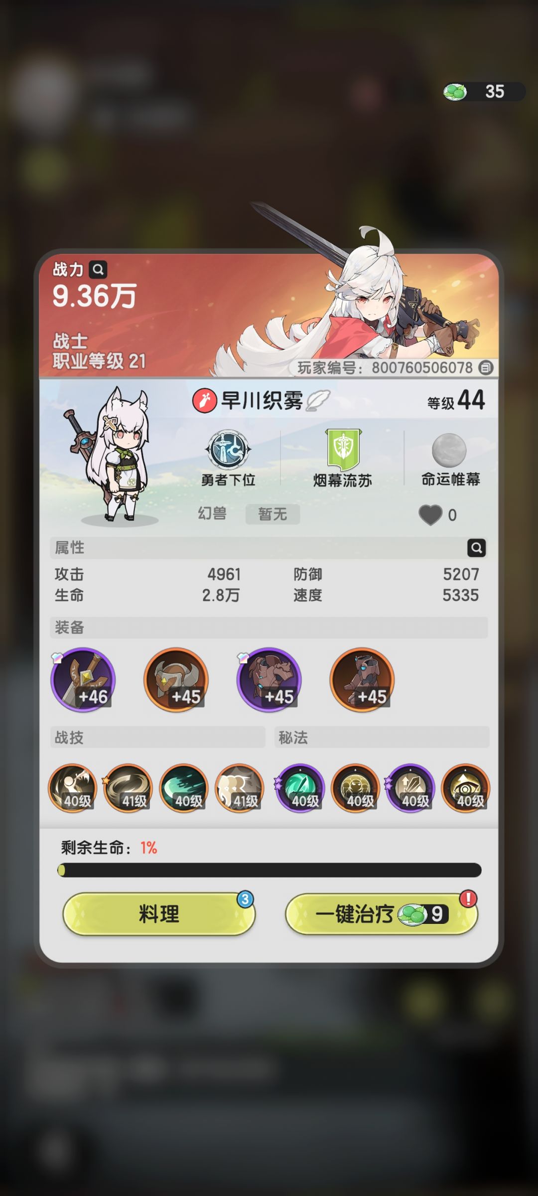 山5 赌暴击和风伤 险胜 2