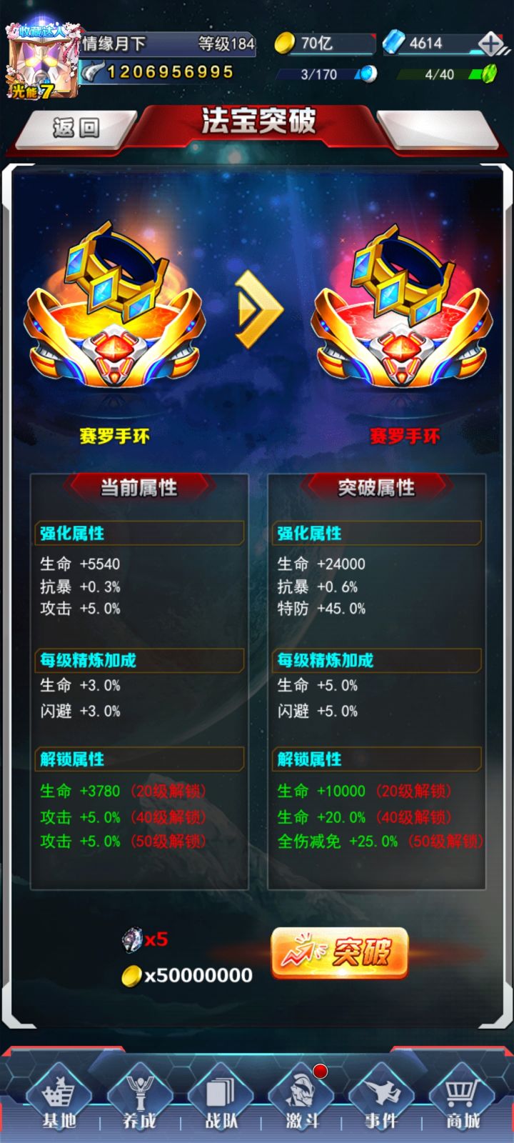 法宝突破需要的材料在哪里获得?截图