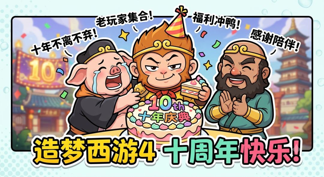 造梦西游4手游十周年快乐! 1