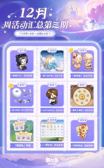[奥比岛]兜兜情报站丨12月周活动汇总第三期[奥比岛]