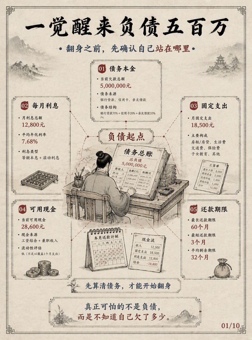 一觉醒来,背上了500万巨额债务如何翻盘? 2