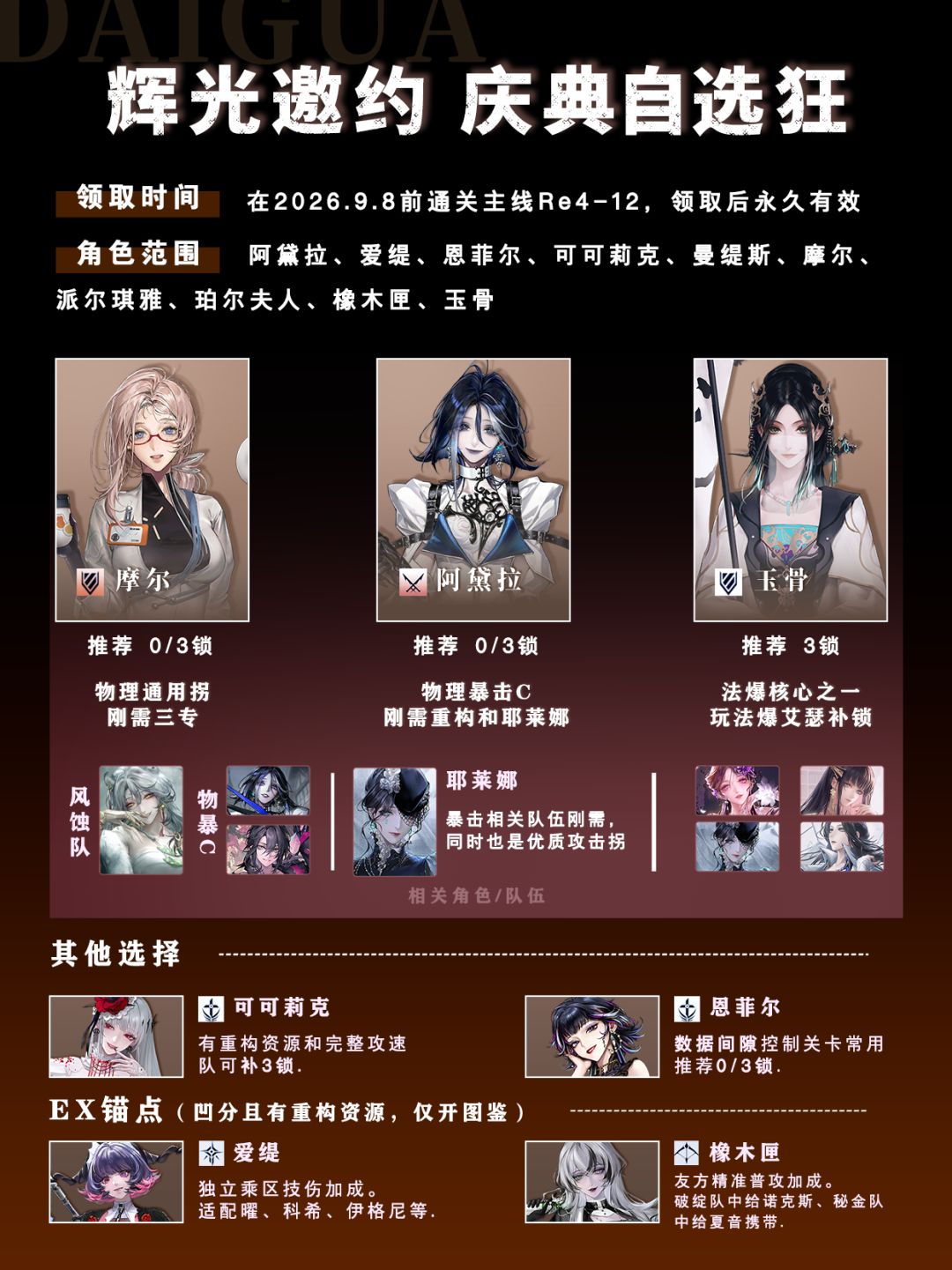 苍蓝穹顶 辉光邀约庆典自选狂攻略截图