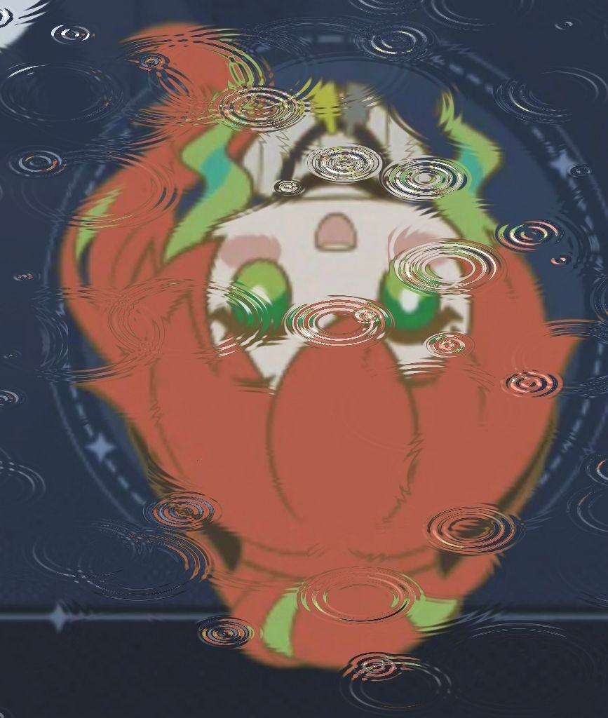 【蒂娜表情包】+雨中倒影 1