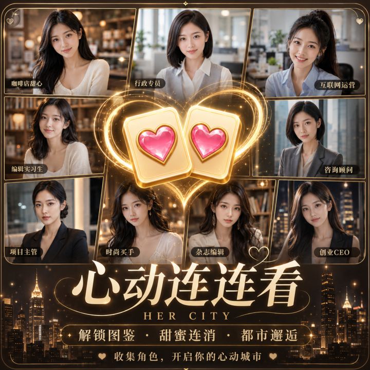 忘不了的她她她! 心动连连看 她的城市上线截图